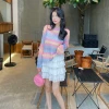 Gradient sweater, ice-silk breathable knitted cardigan top, women's summer wear, luxurious and high-end look, air-conditioned sun-protective shirt, outerwear Specification image